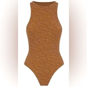 FENDI X SKIMS SMALL HIGH NECK BODYSUIT